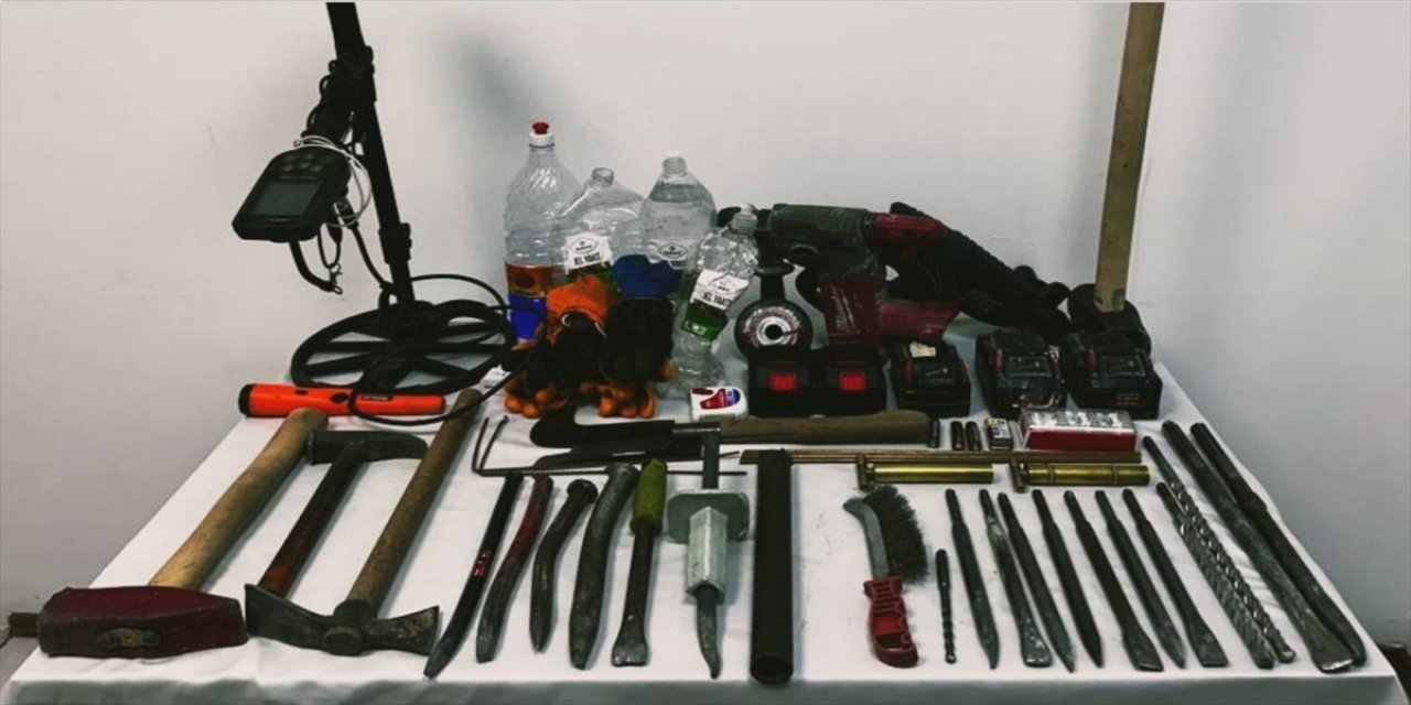 Samsun'da kazıcılar suç üstü yakalandı.