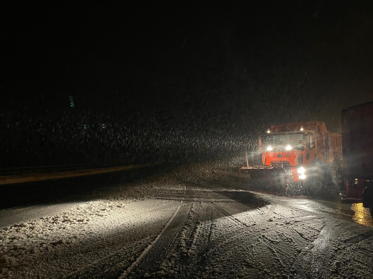 Düzce’de kar etkili oluyor