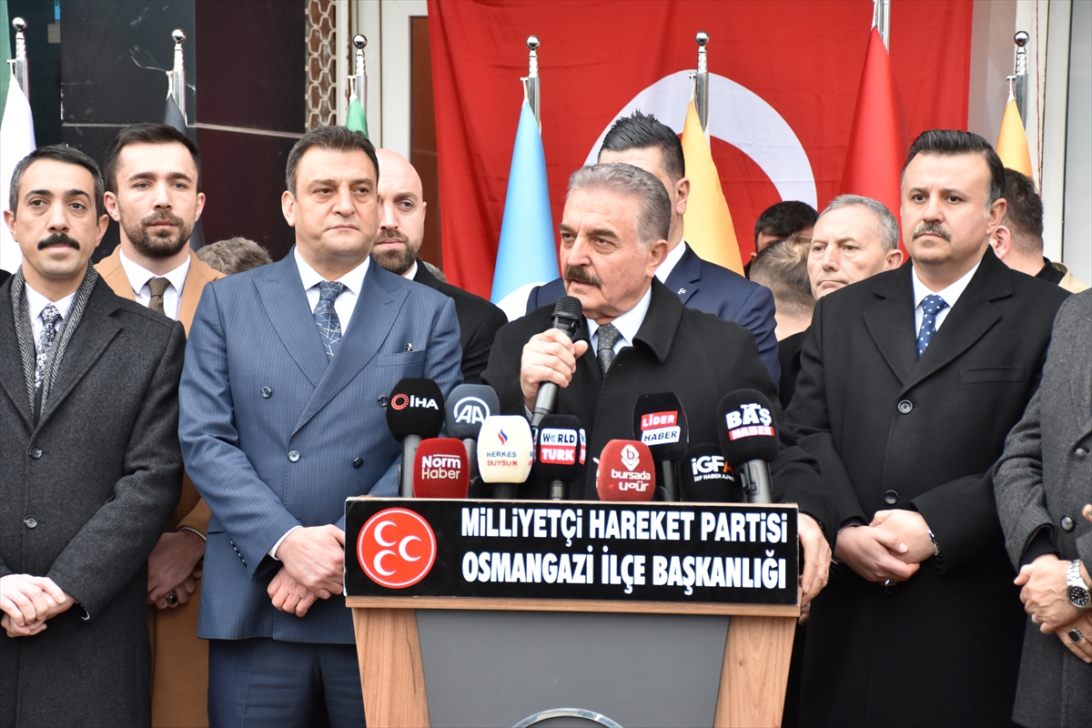 MHP Genel Sekreteri Büyükataman, Bursa'da mahalle temsilciliğinin açılışında konuştu