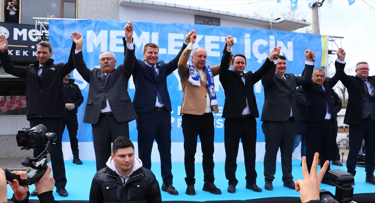 Memleket Partisi Genel Başkanı İnce, partisinin Tekirdağ belediye başkan adaylarını tanıttı