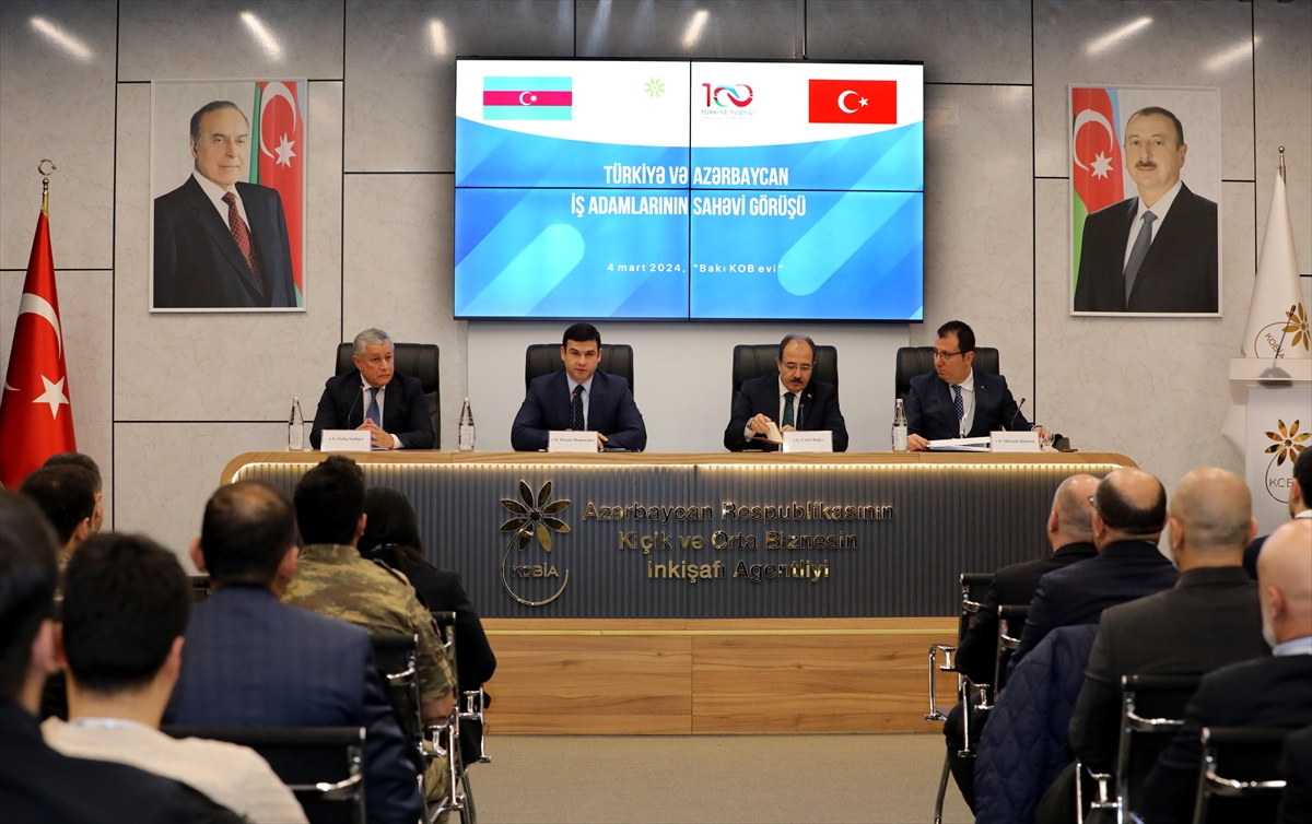 Bakü'de buluşan Kahramanmaraşlı ve Azerbaycanlı iş insanları ticaret ve yatırım olanaklarını görüştü