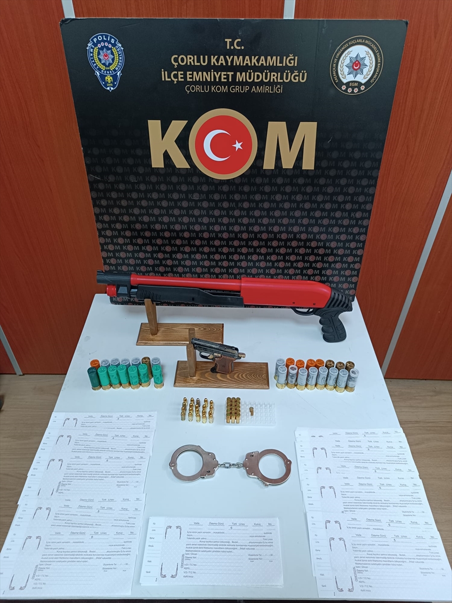 Tekirdağ'da tefecilik ve yağma operasyonunda 11 şüpheli yakalandı