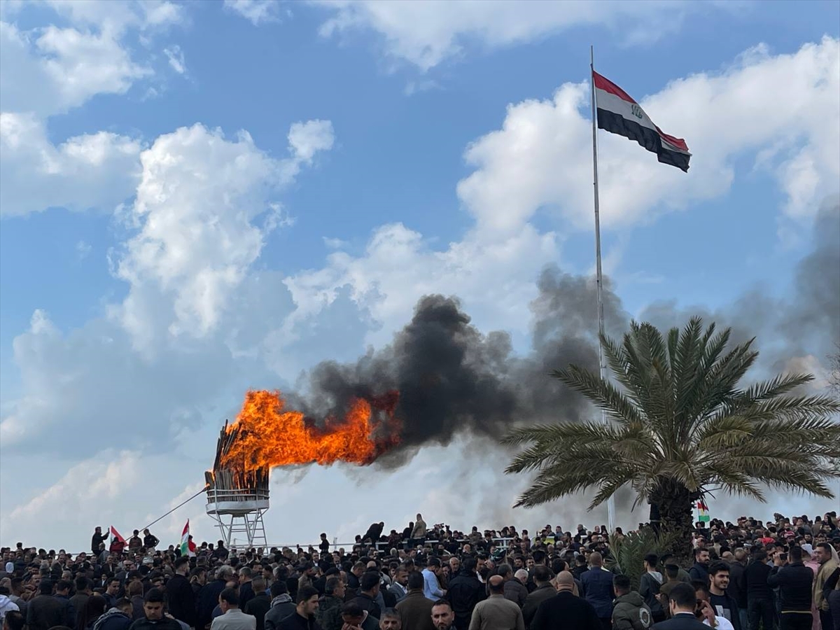 Kerküklüler baharın müjdecisi Nevruz Bayramı'nı kutladı