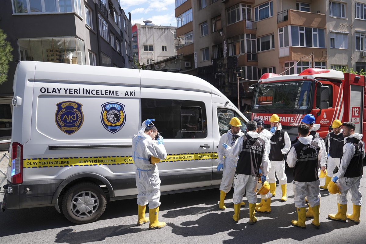 Beşiktaş yangınına ilişkin bilirkişi heyetince inceleme yapıldı