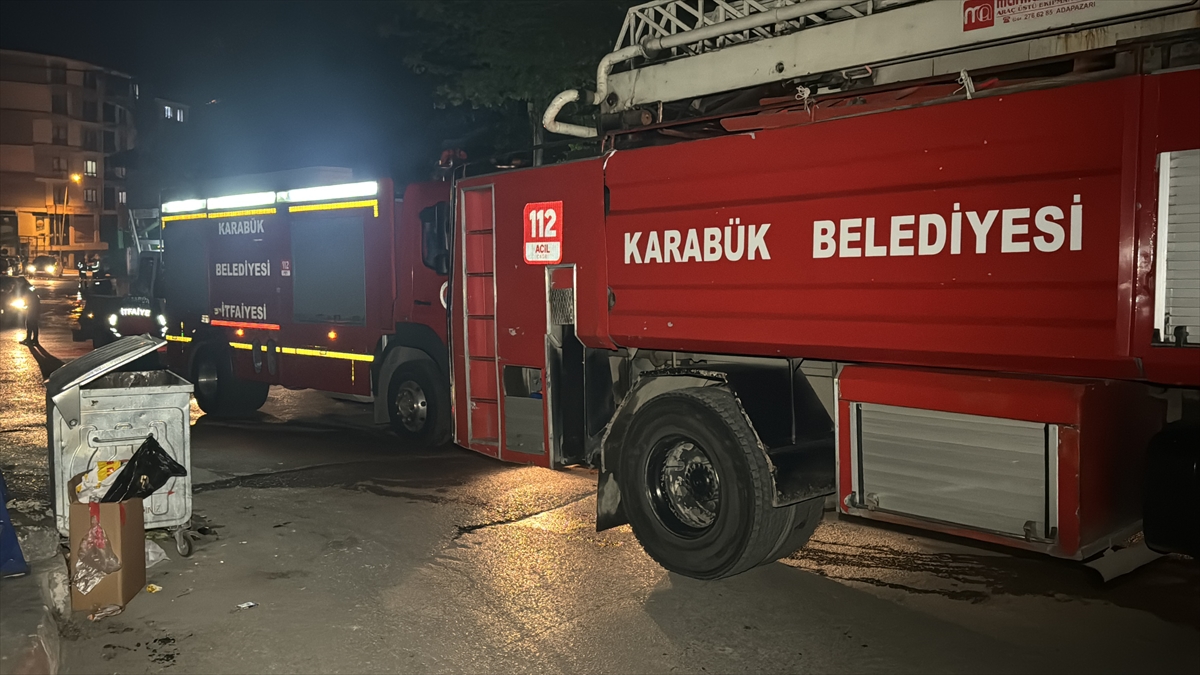 Karabük'te müstakil evde çıkan yangın söndürüldü