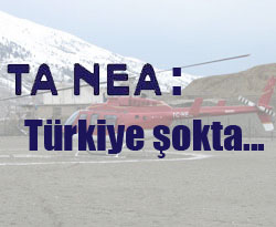 Yunan basınında helikopter kazası
