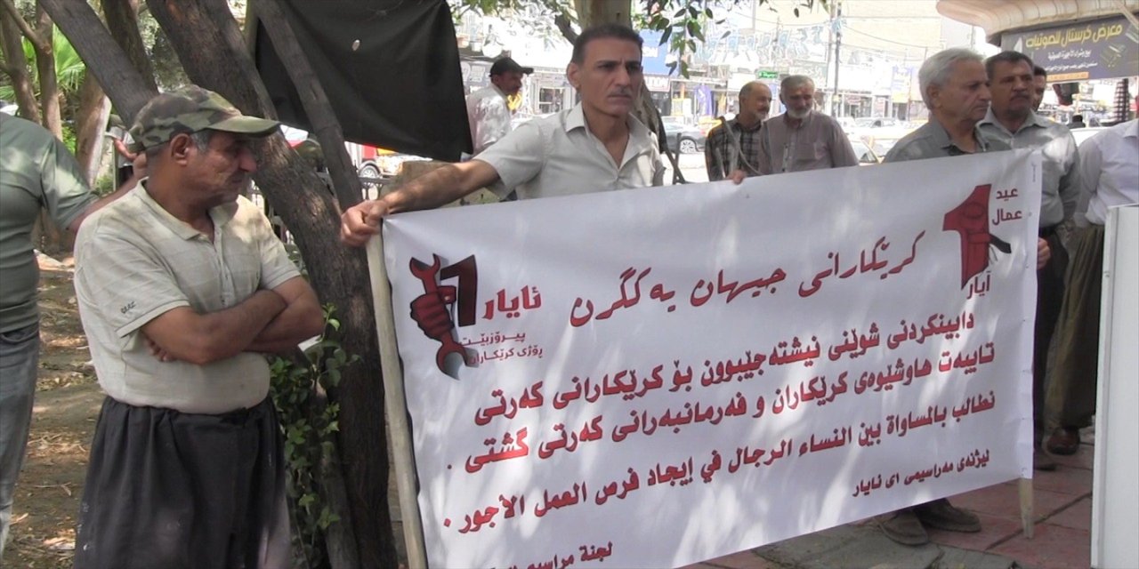 Kerkük'te 1 Mayıs heyecanla kutlandı, etkinlikler düzenlendi.