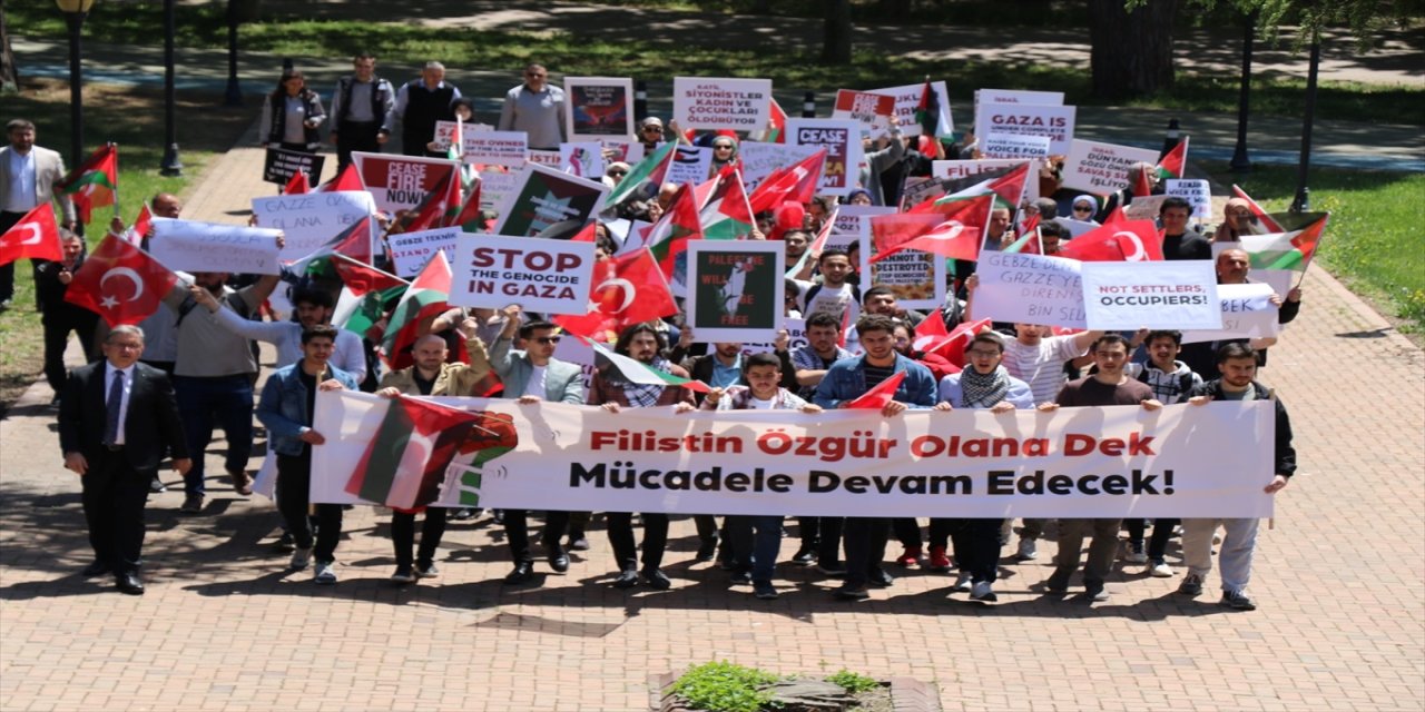 Kocaeli'de üniversite öğrencileri, İsrail'in zulmüne seyirci kalmayı reddetti!