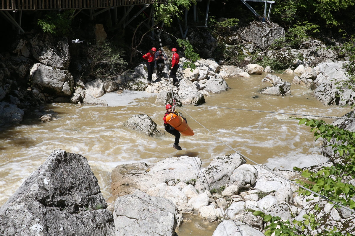 Horma Kanyonu'nda kurtarma tatbikatı