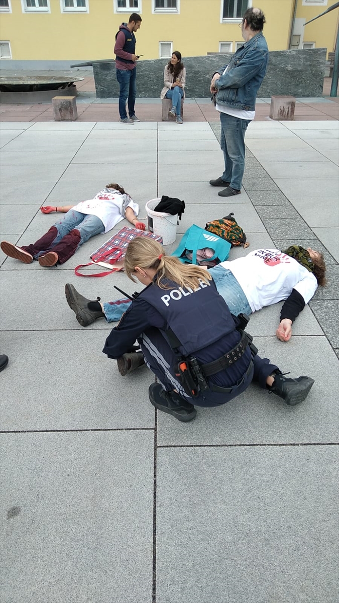 Avusturya’da İsrail'le işbirliğini savunan enstitü protesto edildi