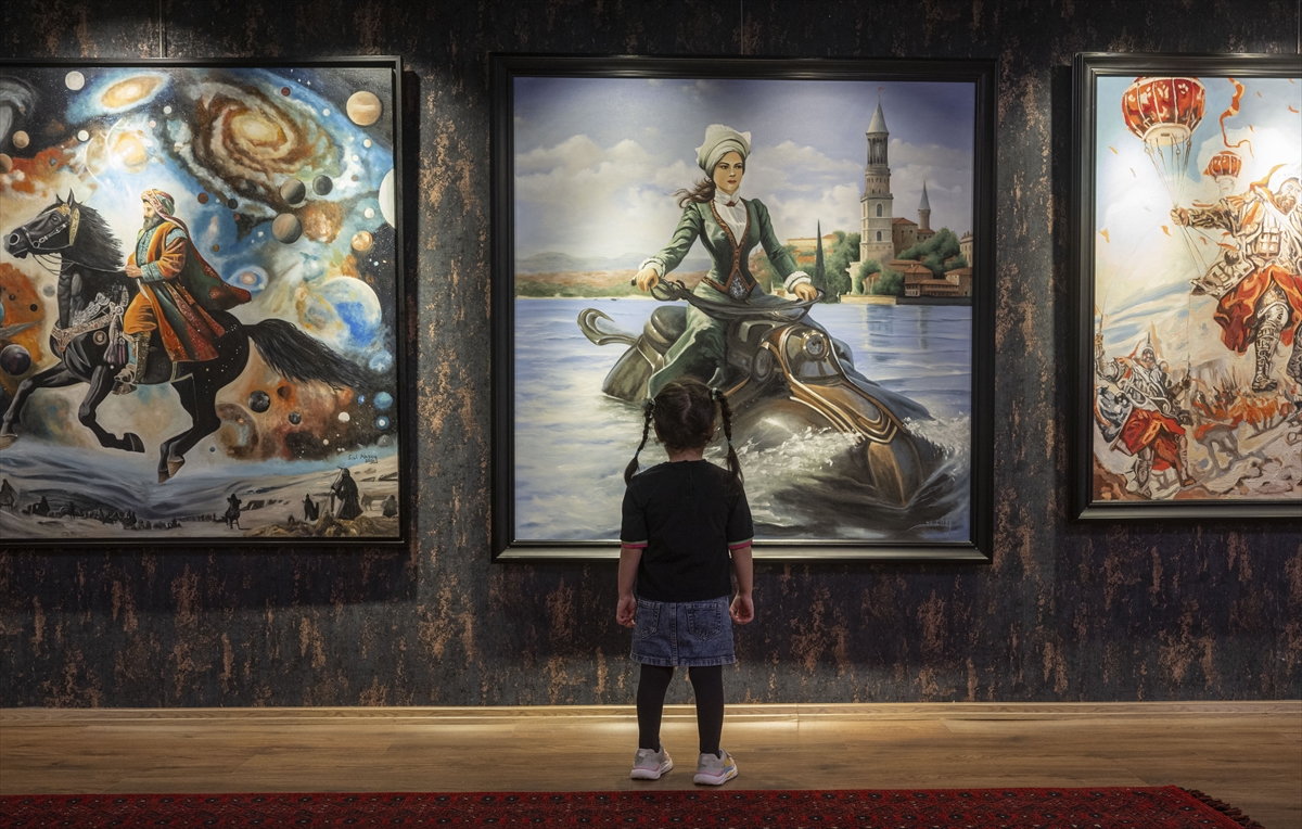 Ankara'da 12 ressamın yapay zeka destekli resim sergisi