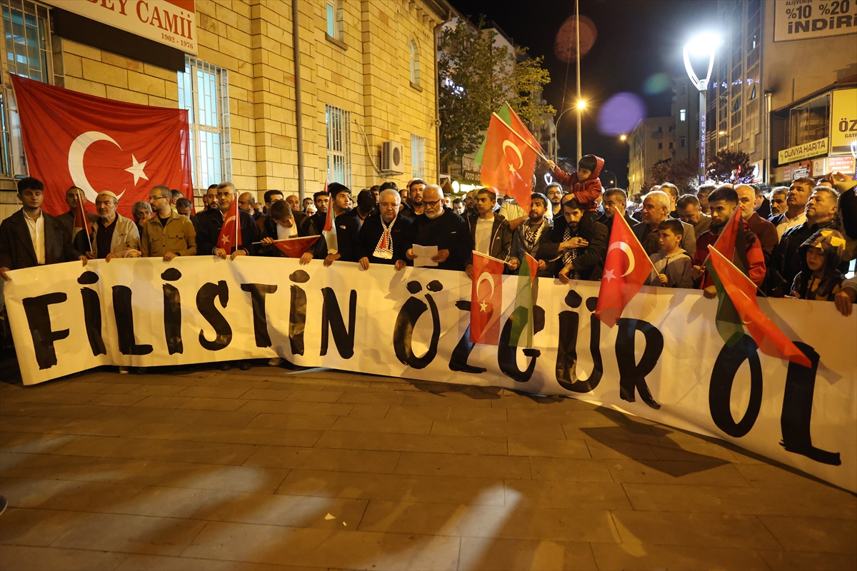 Nevşehir'de İsrail'in Gazze saldırıları protesto edildi