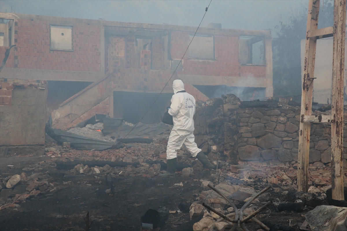 Kastamonu'da köyde çıkan yangında 11 ev yandı