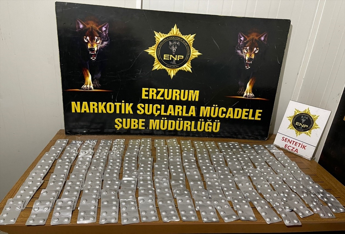 Erzurum'da 26 kilogram sentetik uyuşturucu ele geçirildi, 5 zanlı tutuklandı