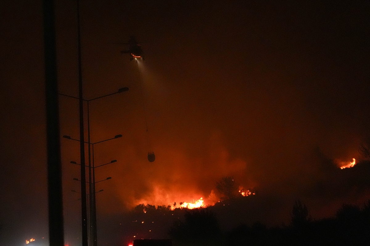 Menderes’teki yangın bir hobi bahçesinden çıktı