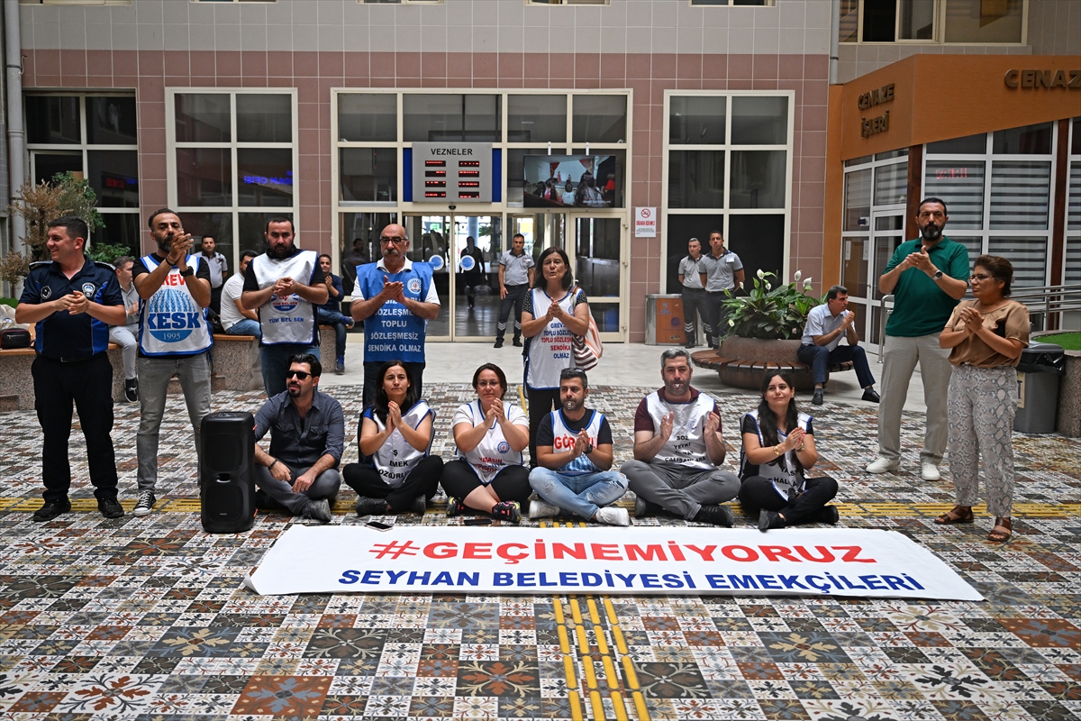 Seyhan Belediyesi memurlarının TİS eylemleri sürüyor