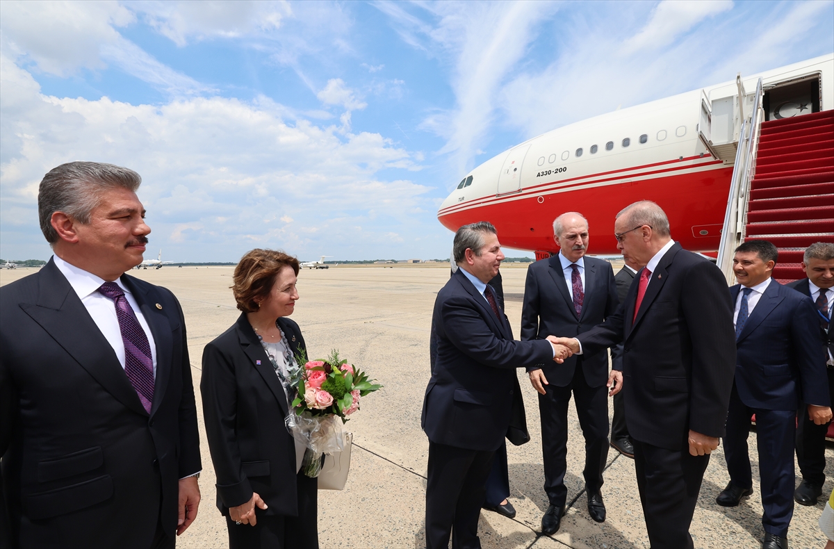 Cumhurbaşkanı Erdoğan, ABD'ye geldi