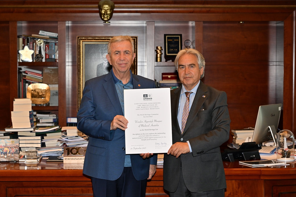 Gordion Antik Kenti ile Aslanhane Camisi'nin UNESCO Dünya Mirası sertifikaları verildi