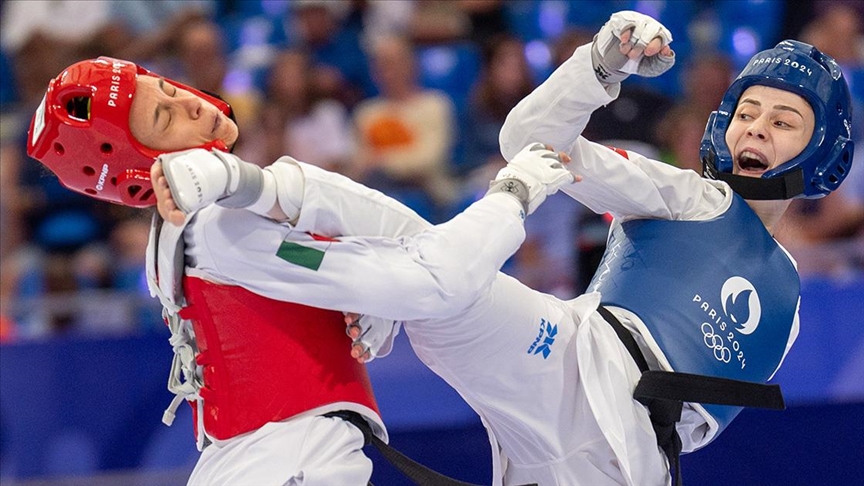 Milli tekvandocu Merve Dinçel Kavurat, bronz madalya maçında mağlup oldu