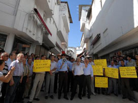 Denizli Kaleiçi esnafı kepenk kapattı