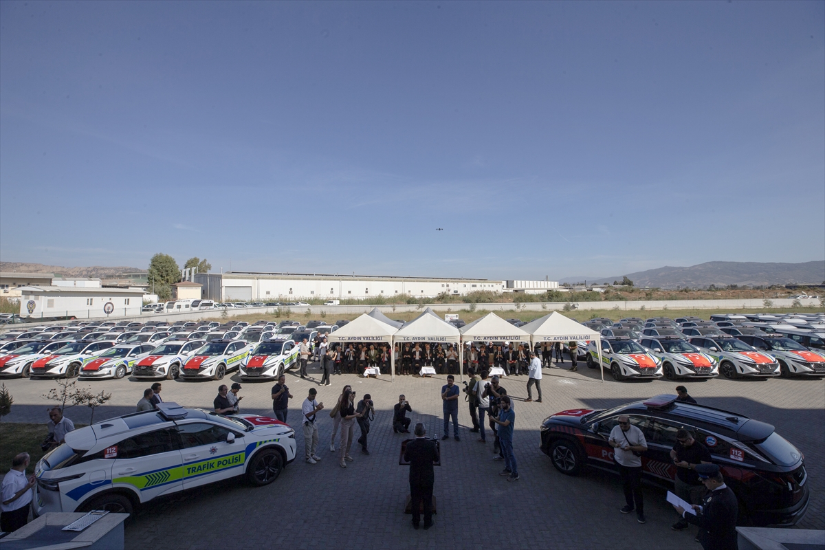 Aydın Emniyet Müdürlüğüne 163 yeni araç tahsis edildi