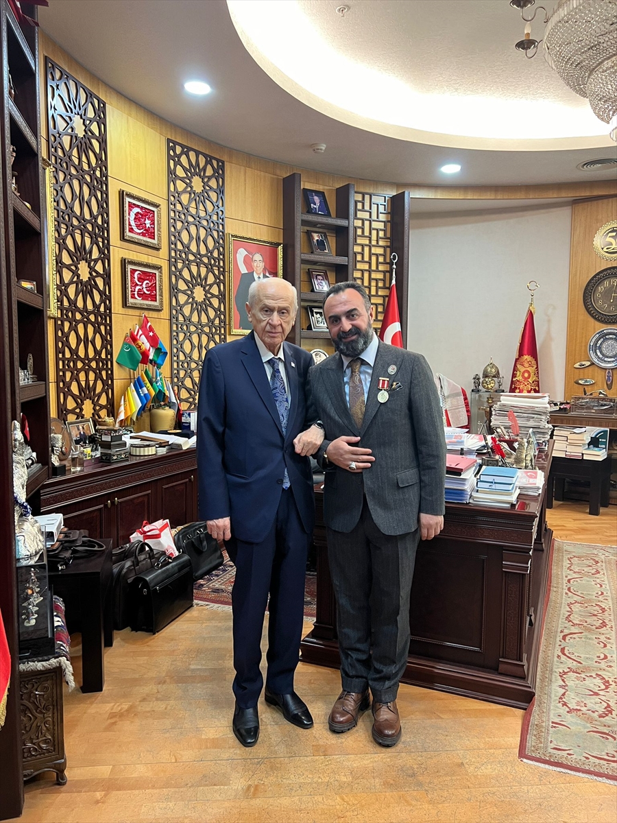 Gazilerden MHP Genel Başkanı Bahçeli'ye ziyaret