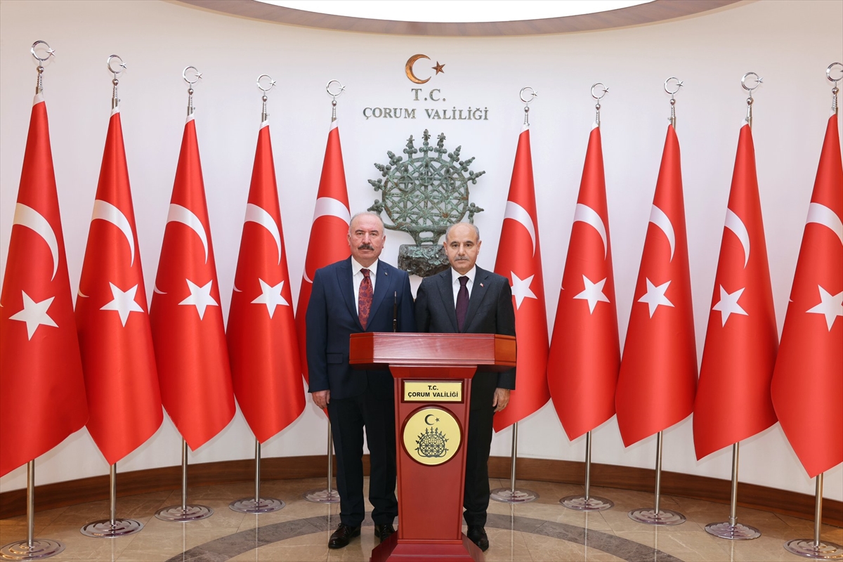 İçişleri Bakan Yardımcısı Aktaş, Çorum Valisi Çalgan'ı ziyaret etti
