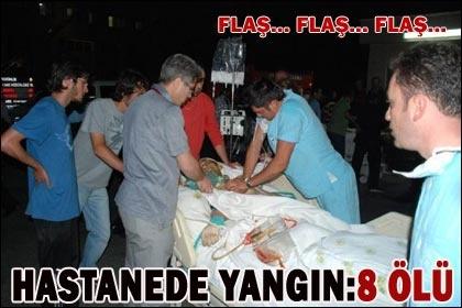 Hastane'de yangın faciası