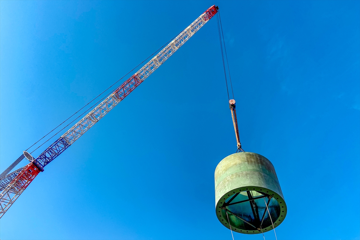 Akkuyu NGS'nin 4'üncü güç ünitesinde reaktör şaftının ana bileşenleri monte edildi