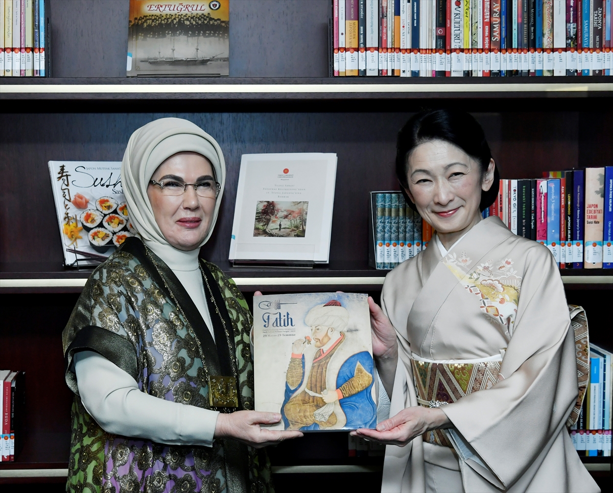 Emine Erdoğan, Japonya Veliaht Prensesi Akishino ile bir araya geldi