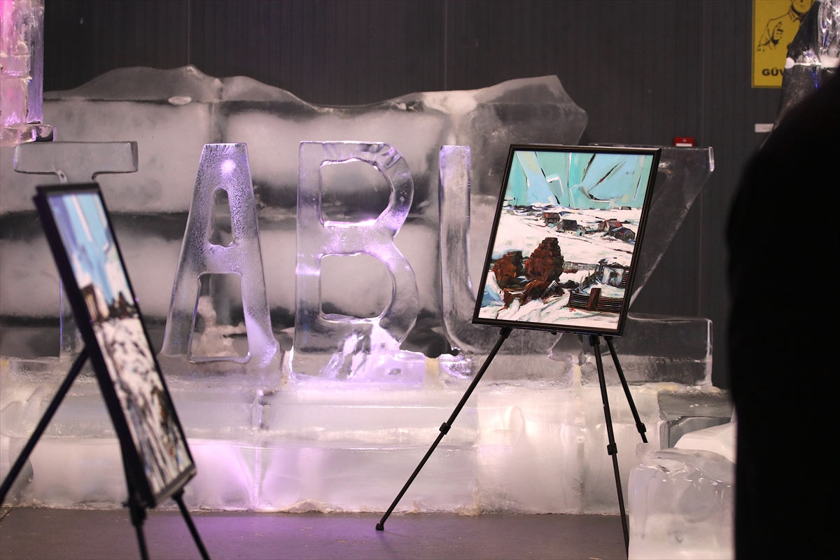 Soğuk coğrafyanın terk edilmiş hanelerinin sanatlaştığı eserlere "Buz Müzesi" ev oldu