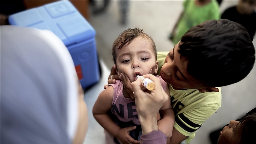 Gazze'de çocuk felci aşılama kampanyası başlatıldı