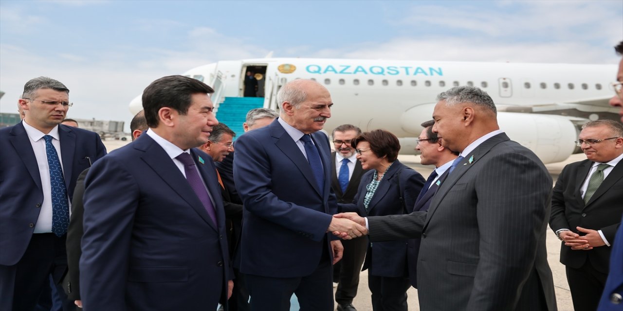 TBMM Başkanı Numan Kurtulmuş, Kazakistan Parlamentosu Meclis Başkanı Yerlan Koşanov ile İstanbul'da Görüştü