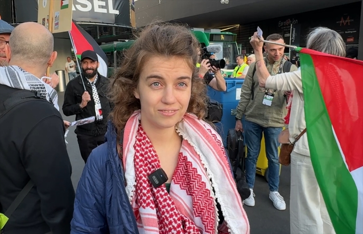 Basel'deki aktivistler, İsrail’in Eurovision Şarkı Yarışması’na katılmasına karşı çıkıyor