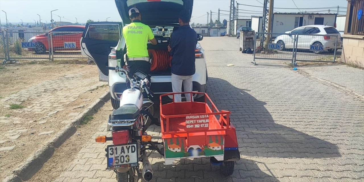 Hatay’da tehlikeli motosiklet kullanımı cezasız kalmadı