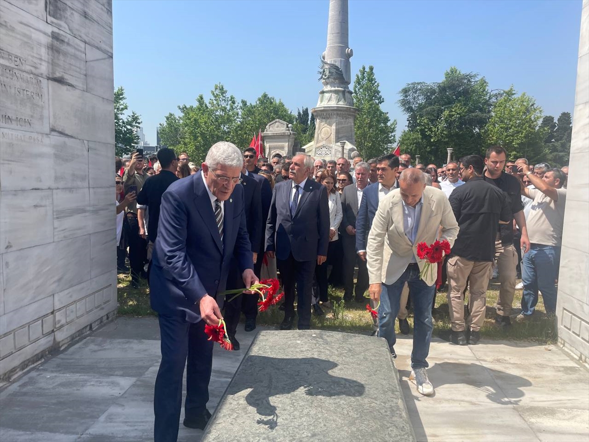 İYİ Parti Genel Başkanı Dervişoğlu'ndan Talat Paşa'nın kabrine ziyaret