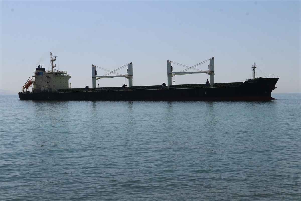 Tekirdağ'da kuru yük gemisi karaya oturdu