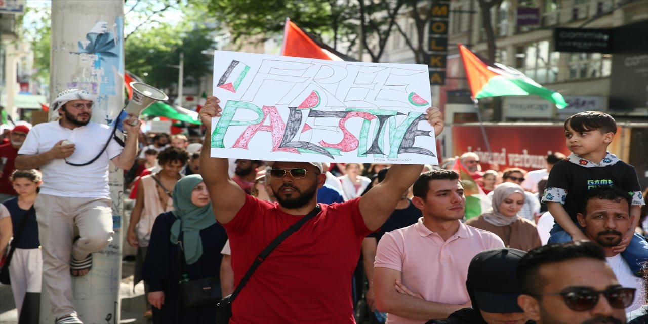 Viyana’da Filistin’e destek gösterisi: “Soykırıma sessiz kalmayın”