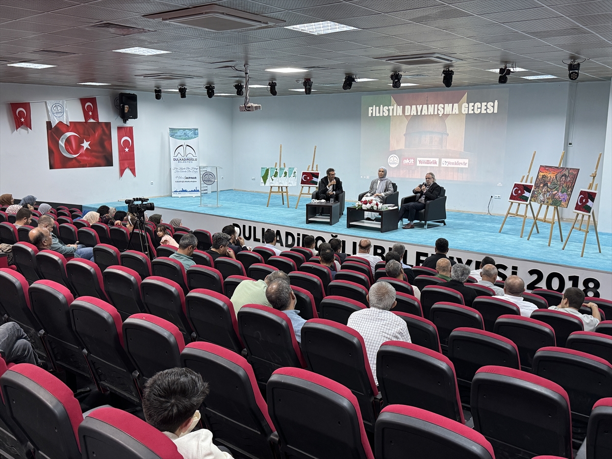 Kahramanmaraş'ta "Filistin Dayanışma Gecesi" düzenlendi