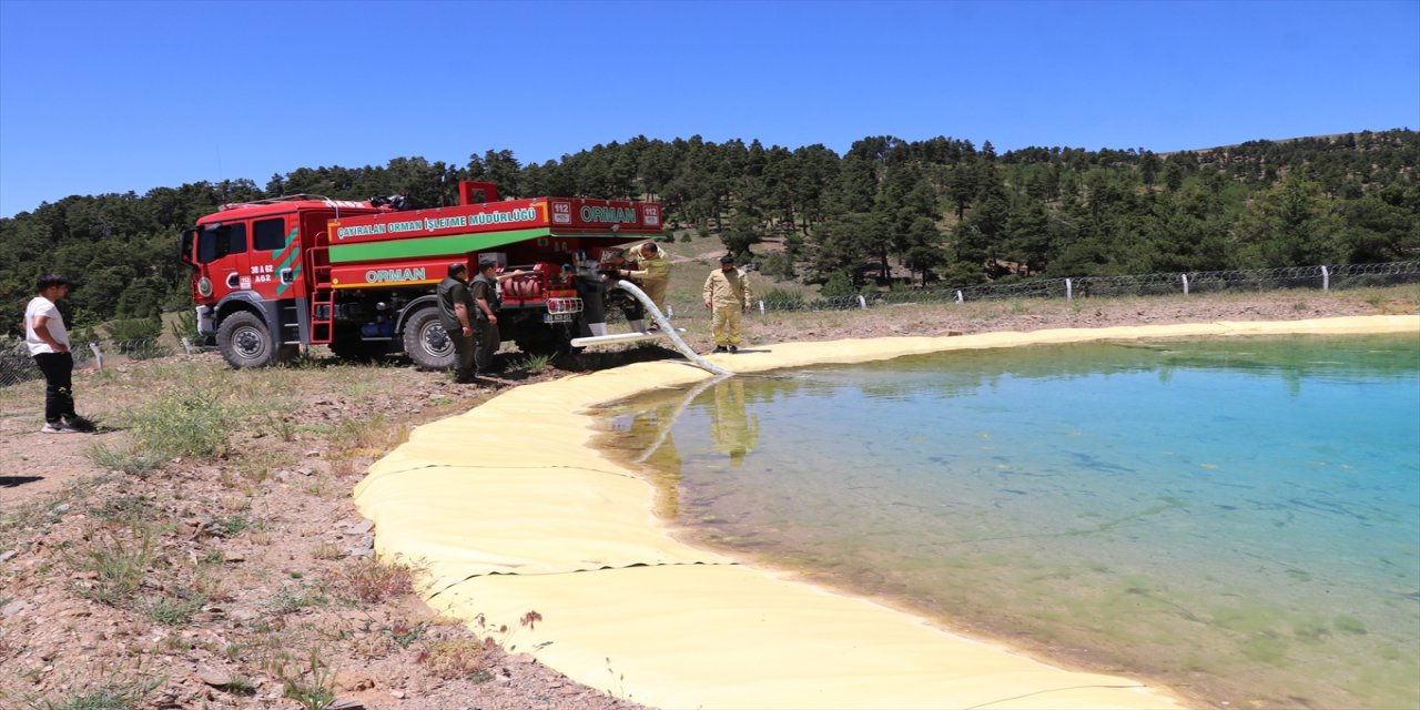 Yozgat’ta yangınlara hızlı müdahale için 600 ton kapasiteli 6 su toplama çukuru oluşturuldu