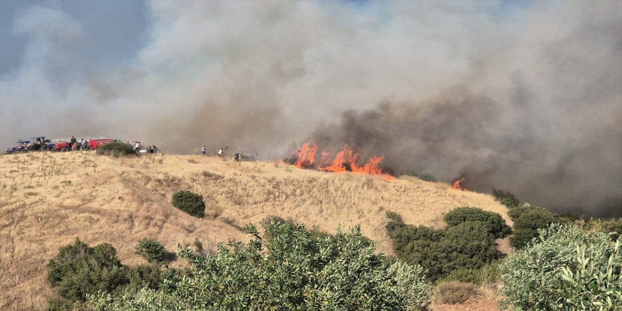 Manisa Ahmetli’de orman yangını: Yerleşim yerleri tahliye ediliyor