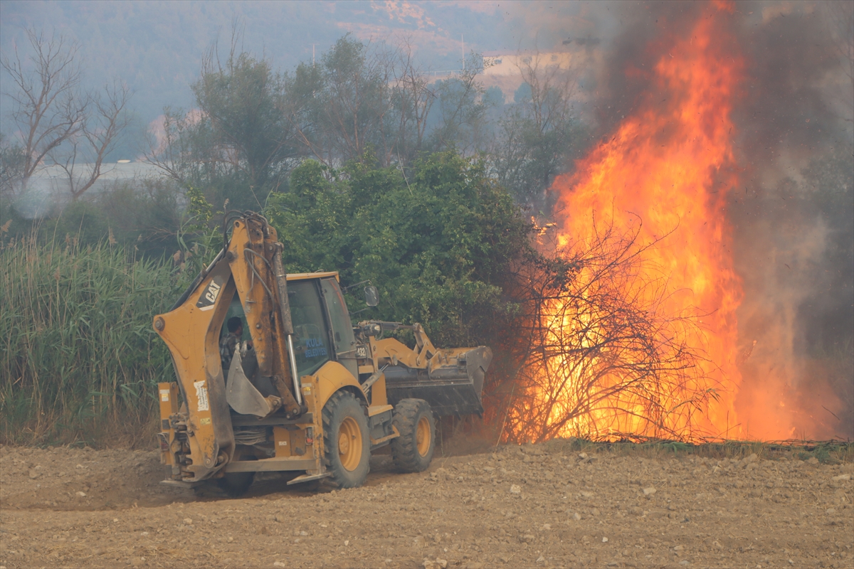 Manisa'da 3 ilçedeki orman yangınlarına müdahale sürüyor
