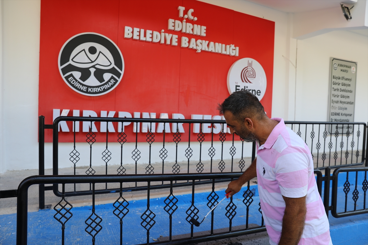 Kırkpınar Yağlı Güreşleri için son hazırlıklar yapılıyor