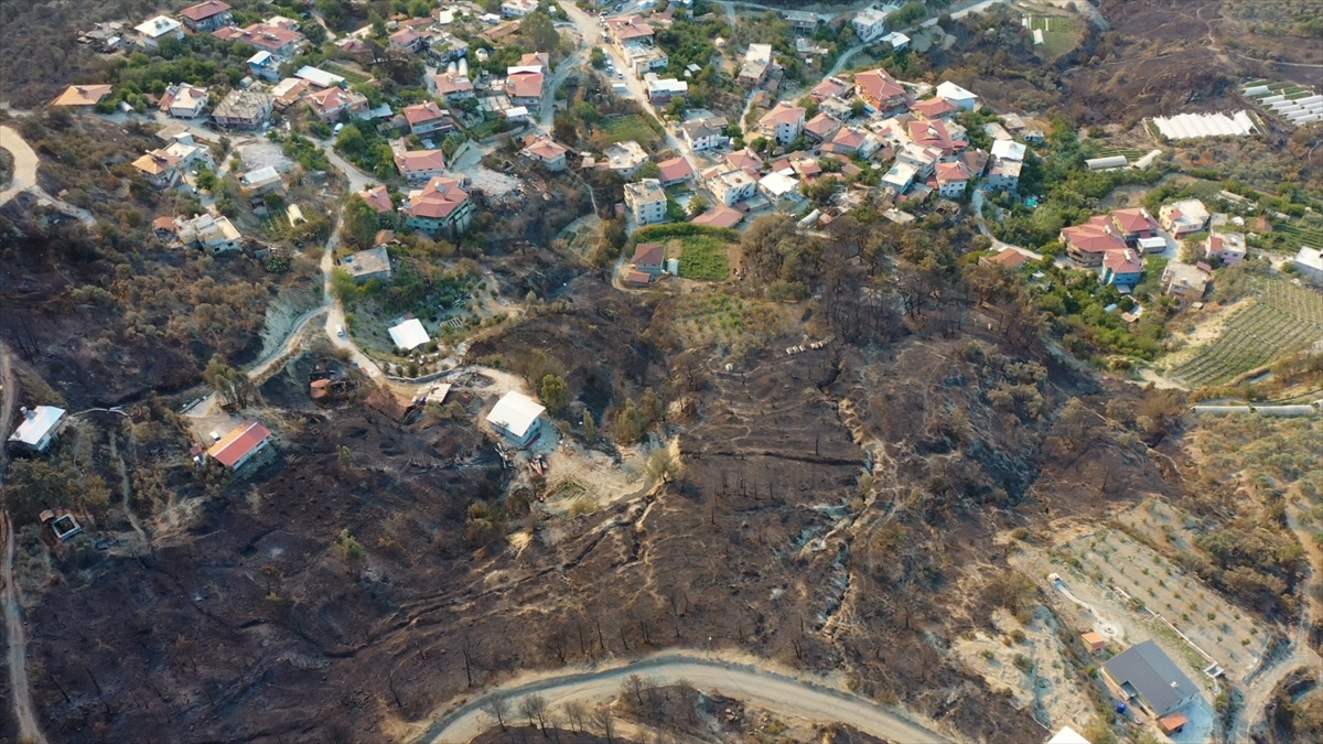 Hatay'da devam eden orman yangınına müdahale sürüyor