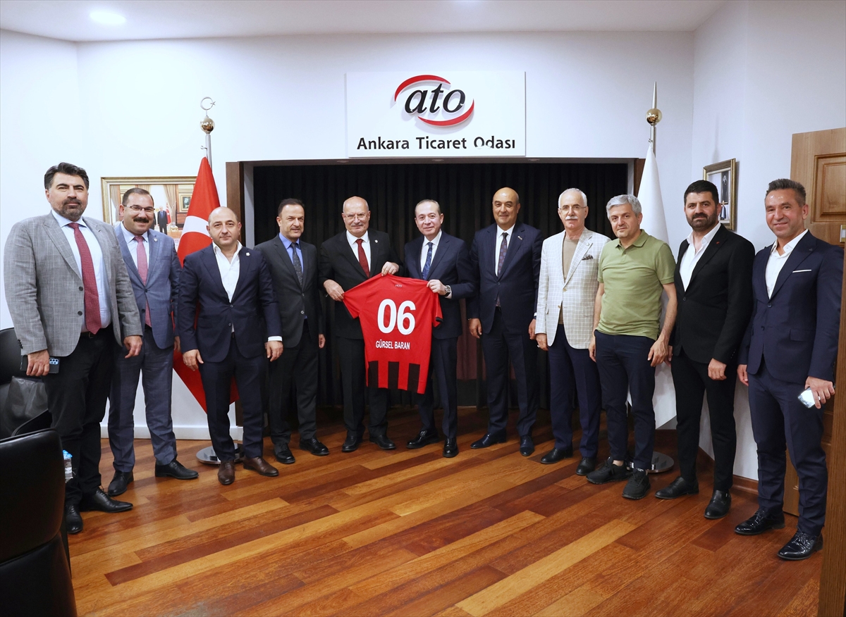 Gençlerbirliği Kulübü Başkanı Sungur, ATO Başkanı Baran'ı ziyaret etti