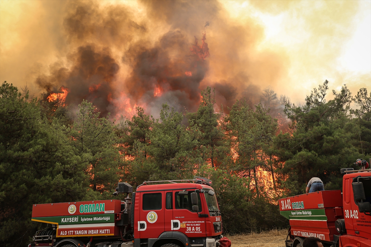 Sakarya'dan Bilecik tarafına sıçrayan orman yangınına müdahale sürüyor