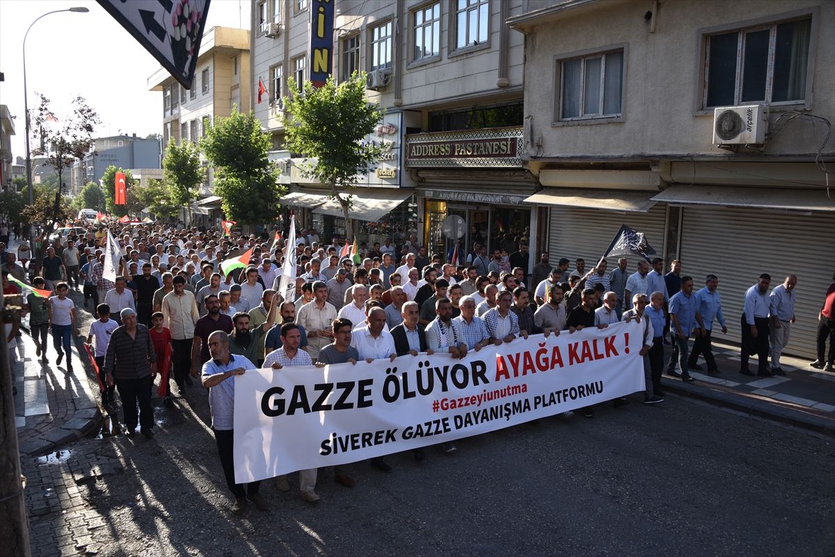 Şanlıurfa'da Gazze'ye destek yürüyüşü yapıldı