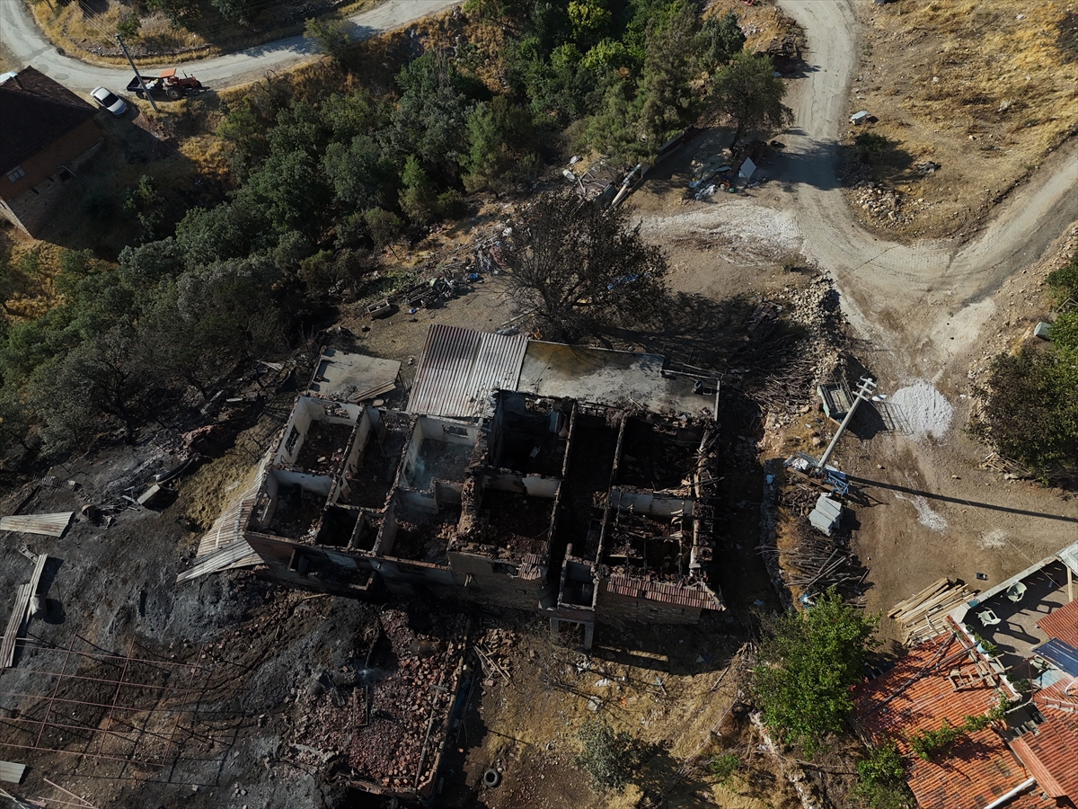 Uşak'ta çıkan orman yangınına müdahale sürüyor