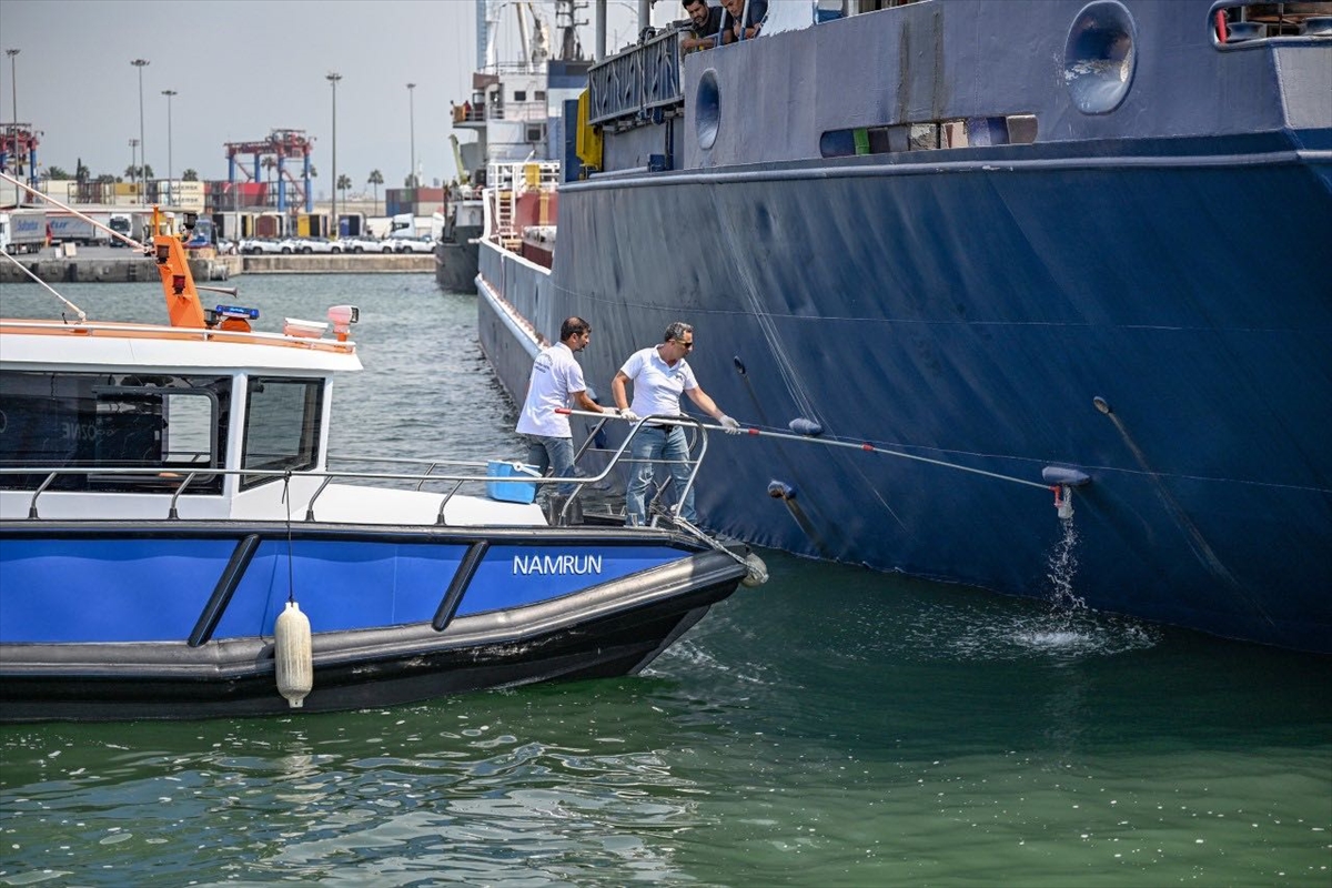 Mersin'de denizi kirleten 91 gemiye yaklaşık 300 milyon lira ceza kesildi