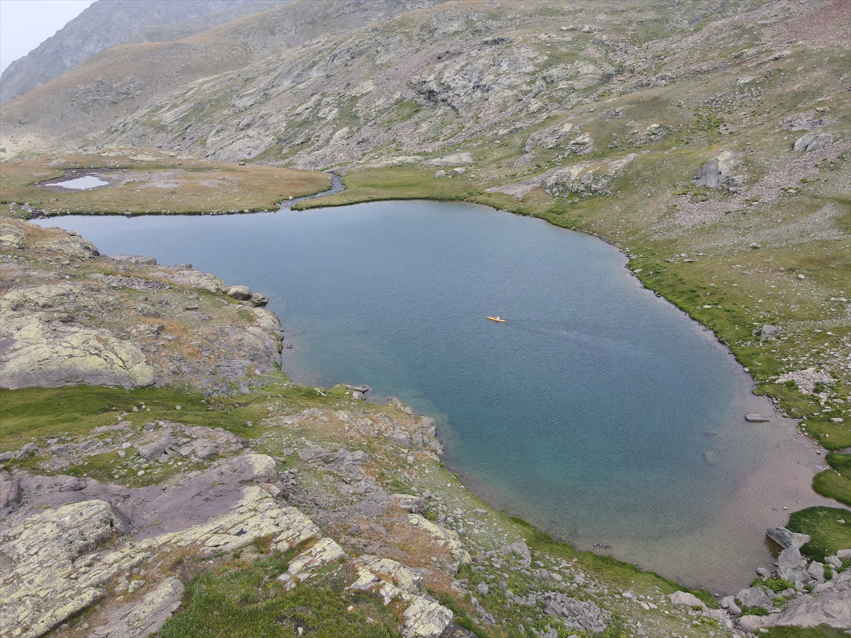 Gümüşhane Torul’da Artabel Gölleri'nde kano etkinliği